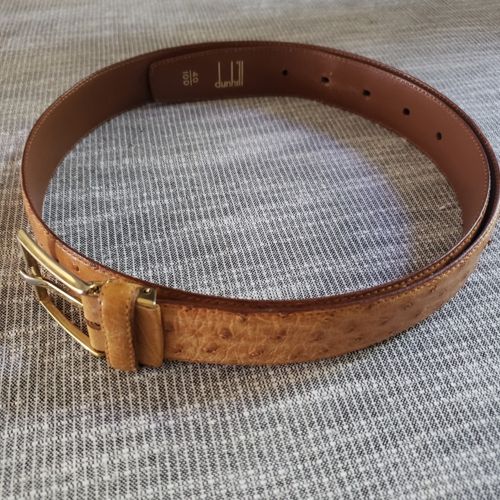 Dunhill Ostrich Men's Belt